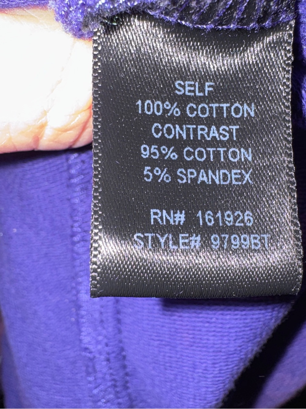 Blue Velvet - Floral Patch Detail Pullover - Purple - L - NWOT - Picture 3 of 9